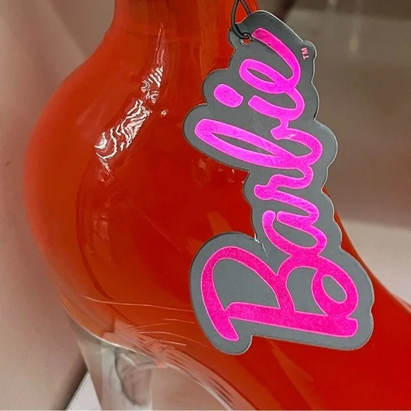 Extremely Rare!! ๐ New Barbie Glass High Heal Bottle, 8.3โH - Picture 1 of 6